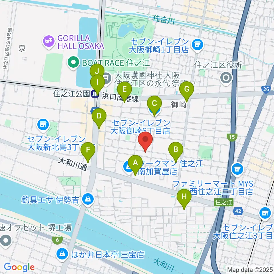 CSE Recording Studio周辺のコンビニエンスストア一覧地図