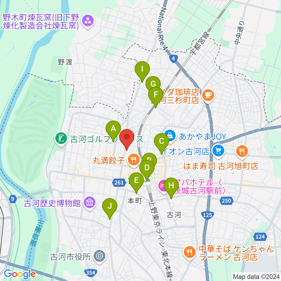 カフェアップス周辺のコンビニエンスストア一覧地図