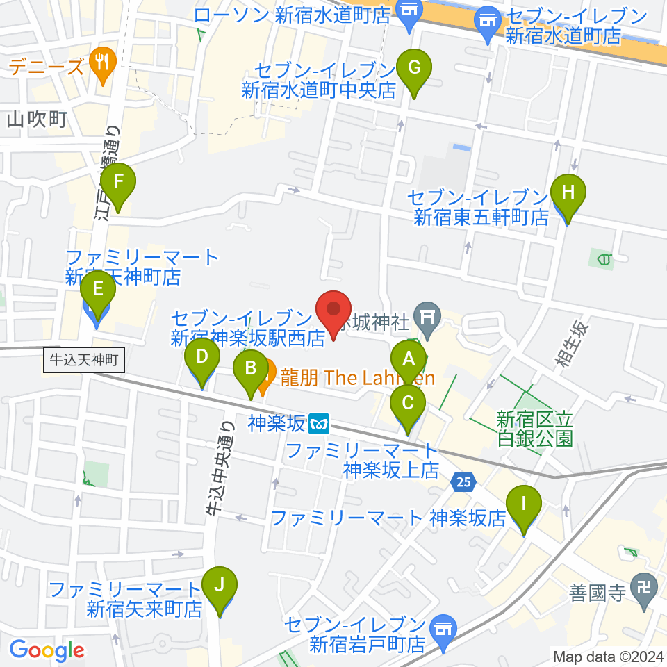 大洋レコード周辺のコンビニエンスストア一覧地図