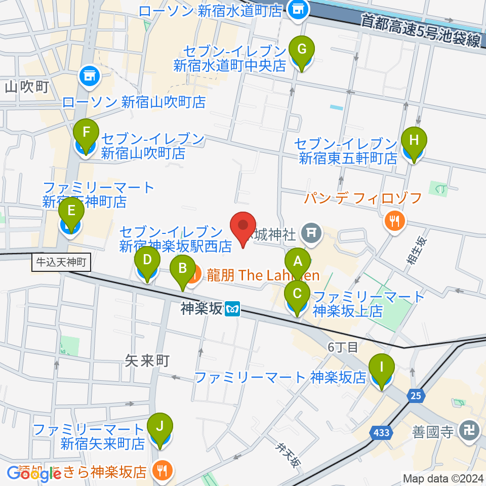 大洋レコード周辺のコンビニエンスストア一覧地図