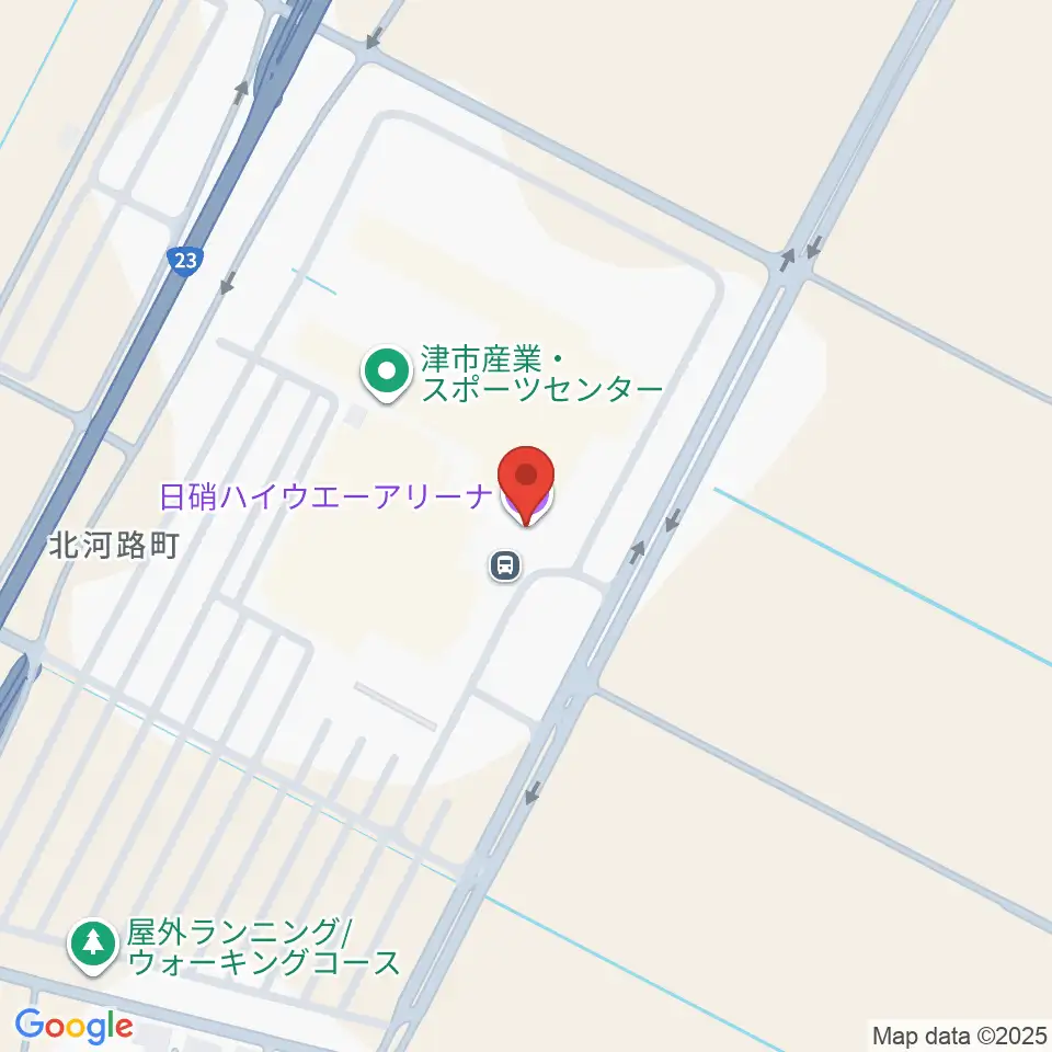 日硝ハイウエーアリーナ周辺のコンビニエンスストア一覧地図