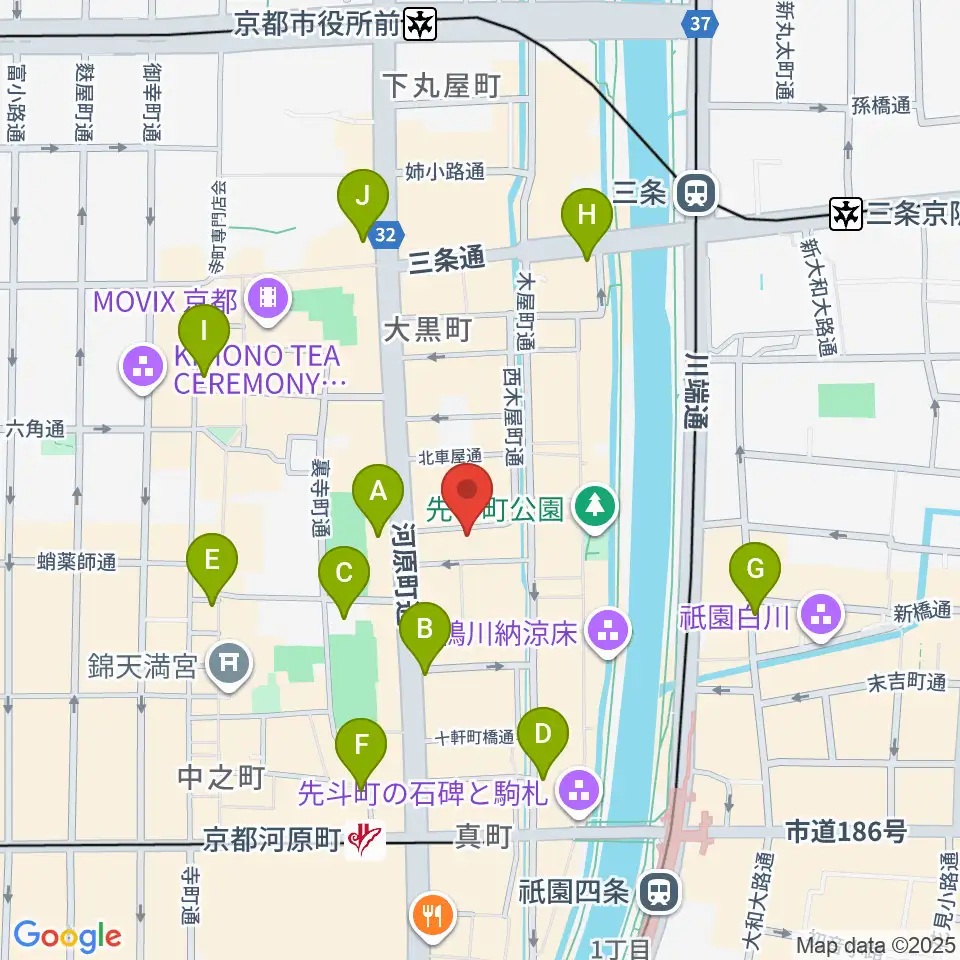 someno kyoto周辺のコンビニエンスストア一覧地図