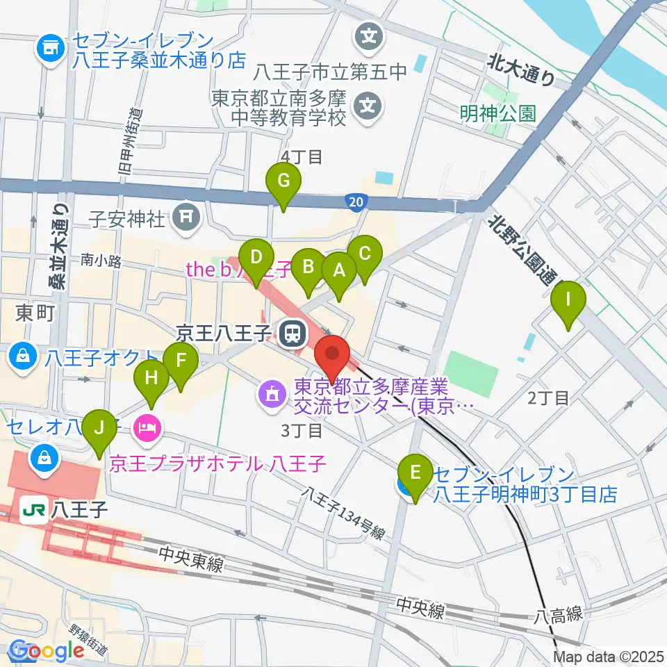 スタジオネイ周辺のコンビニエンスストア一覧地図