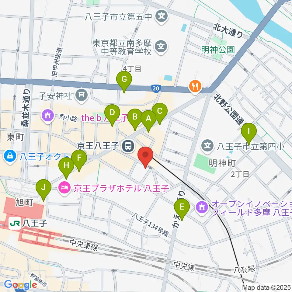 スタジオネイ周辺のコンビニエンスストア一覧地図