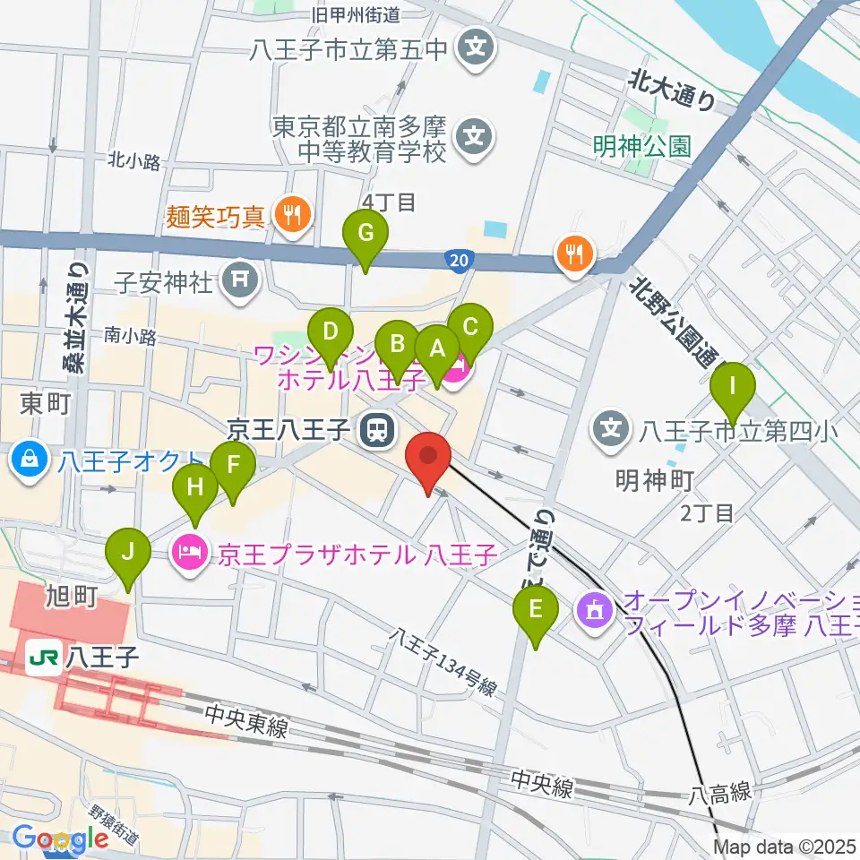 スタジオネイ周辺のコンビニエンスストア一覧地図