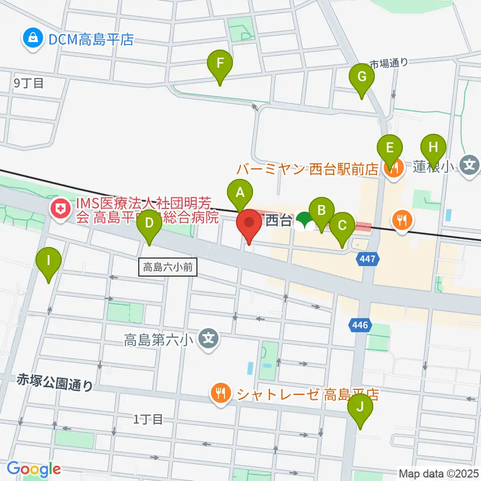 音教学院周辺のコンビニエンスストア一覧地図