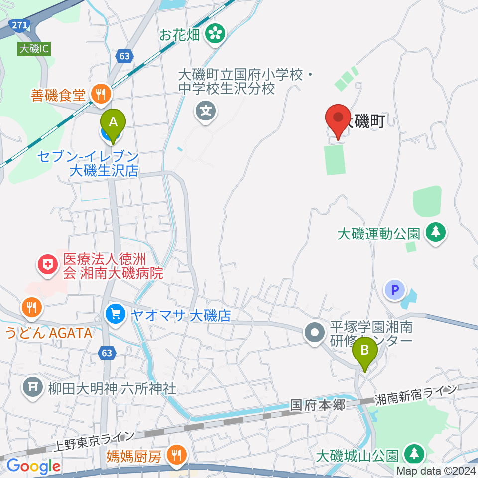 FM湘南マジックウェイブ周辺のコンビニエンスストア一覧地図