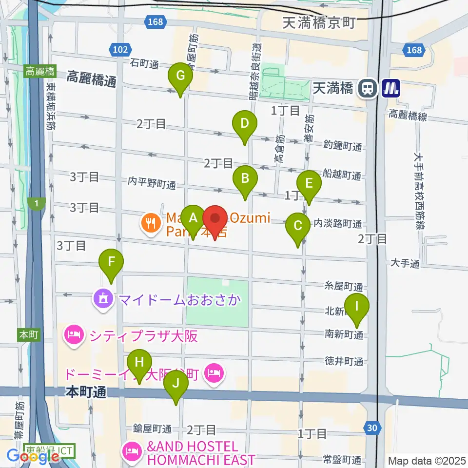 ラ カンパネラ周辺のコンビニエンスストア一覧地図