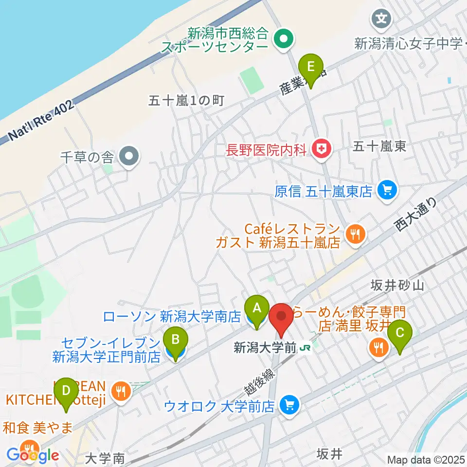 スタジオアップル周辺のコンビニエンスストア一覧地図