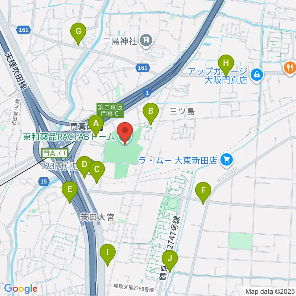 東和薬品RACTABドーム周辺のコンビニエンスストア一覧地図