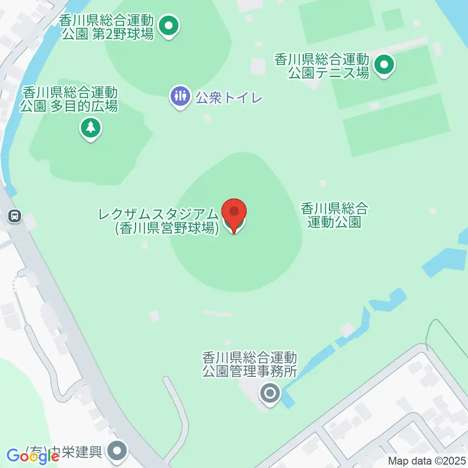 レクザムスタジアム周辺のコンビニエンスストア一覧地図