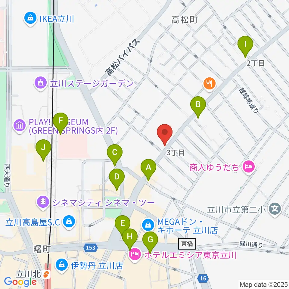 青江楽器ミュージック・イン・トム周辺のコンビニエンスストア一覧地図