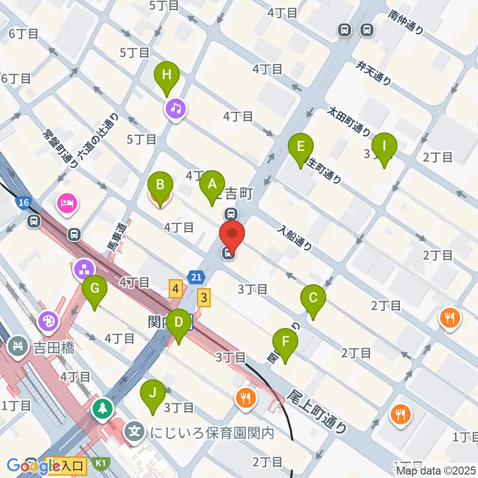 Music Lab.濱書房周辺のコンビニエンスストア一覧地図