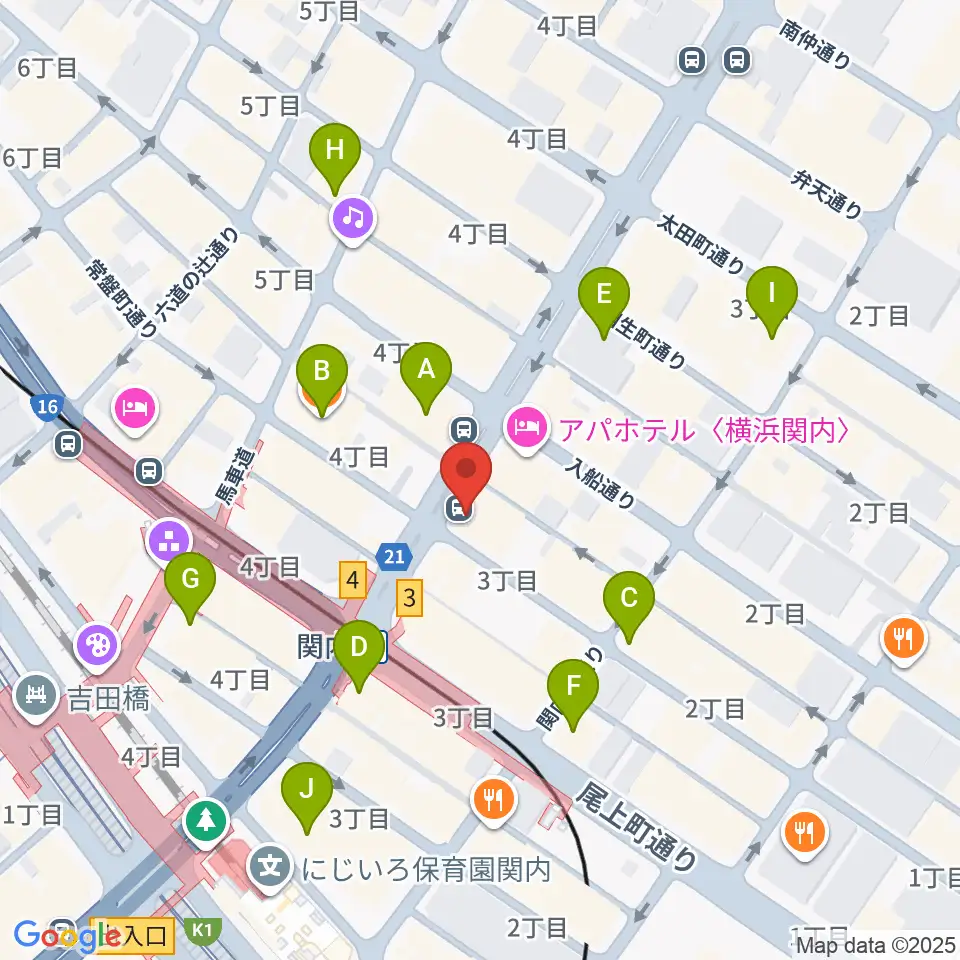 Music Lab.濱書房周辺のコンビニエンスストア一覧地図