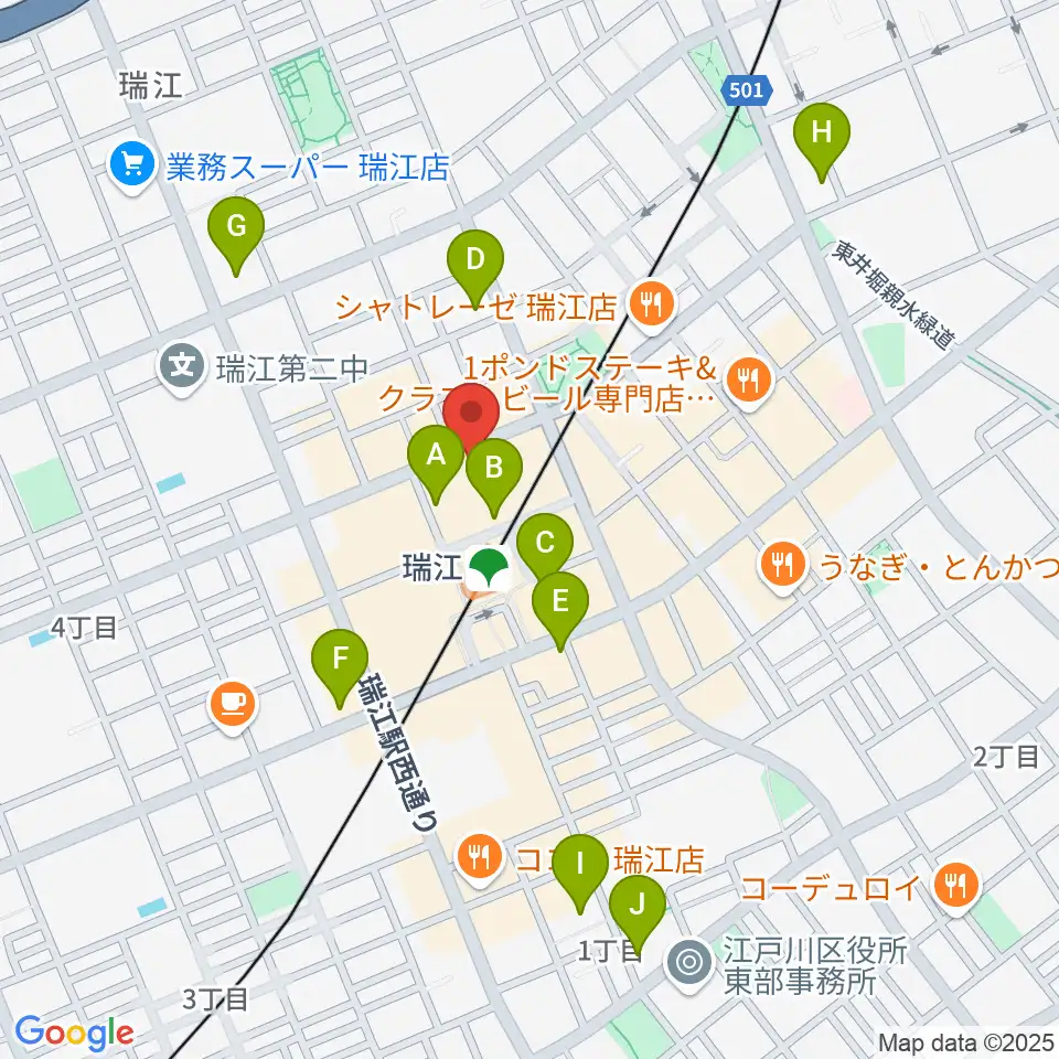 東部フレンドホール周辺のコンビニエンスストア一覧地図