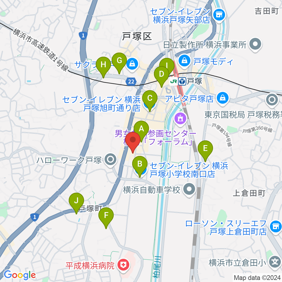 さやか音感ピアノ教室周辺のコンビニエンスストア一覧地図