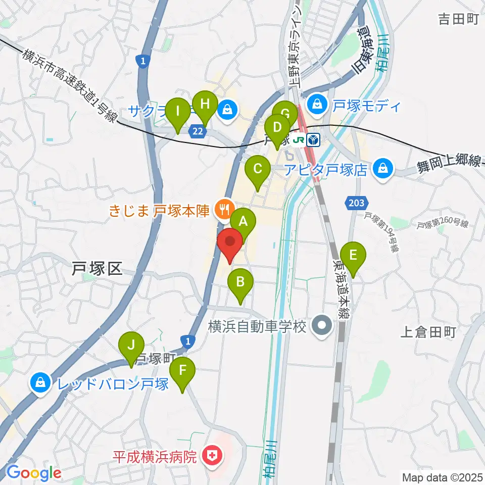 さやか音感ピアノ教室周辺のコンビニエンスストア一覧地図