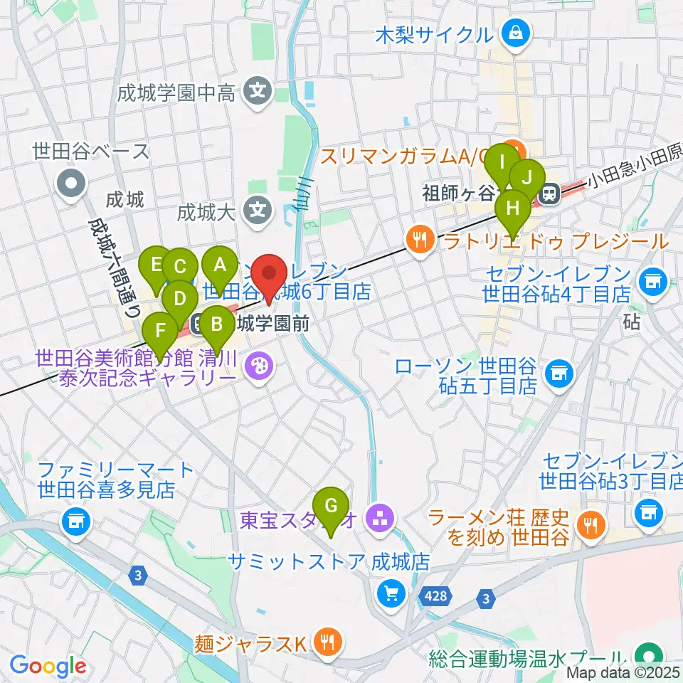 アトリエ第Q藝術周辺のコンビニエンスストア一覧地図