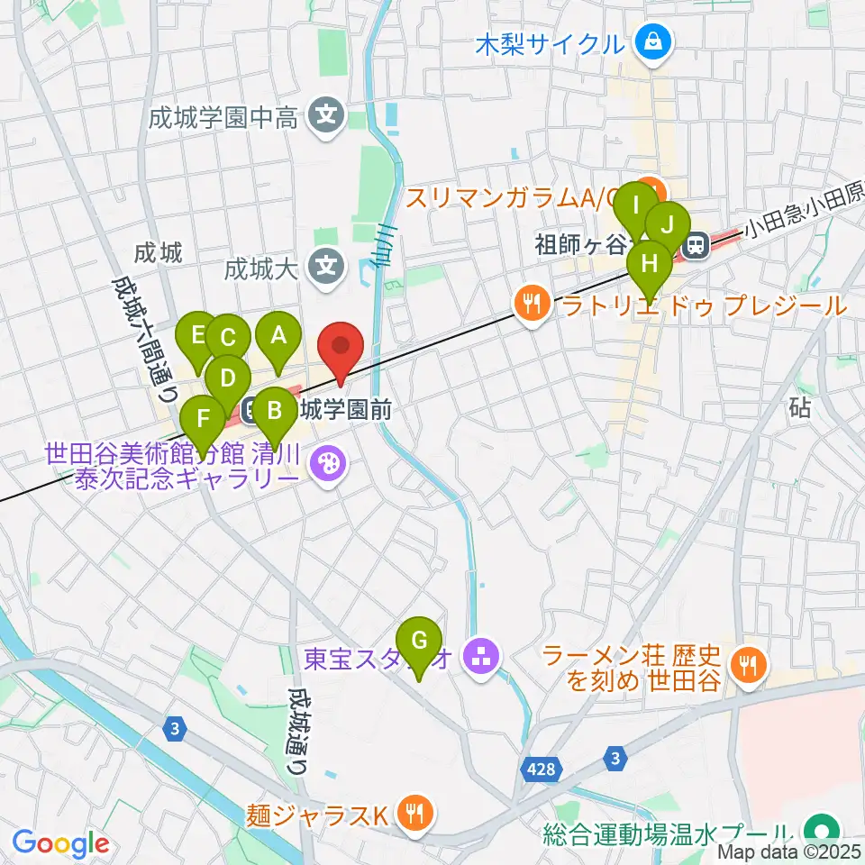 アトリエ第Q藝術周辺のコンビニエンスストア一覧地図