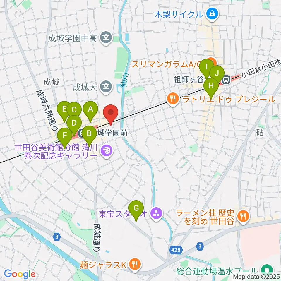 アトリエ第Q藝術周辺のコンビニエンスストア一覧地図