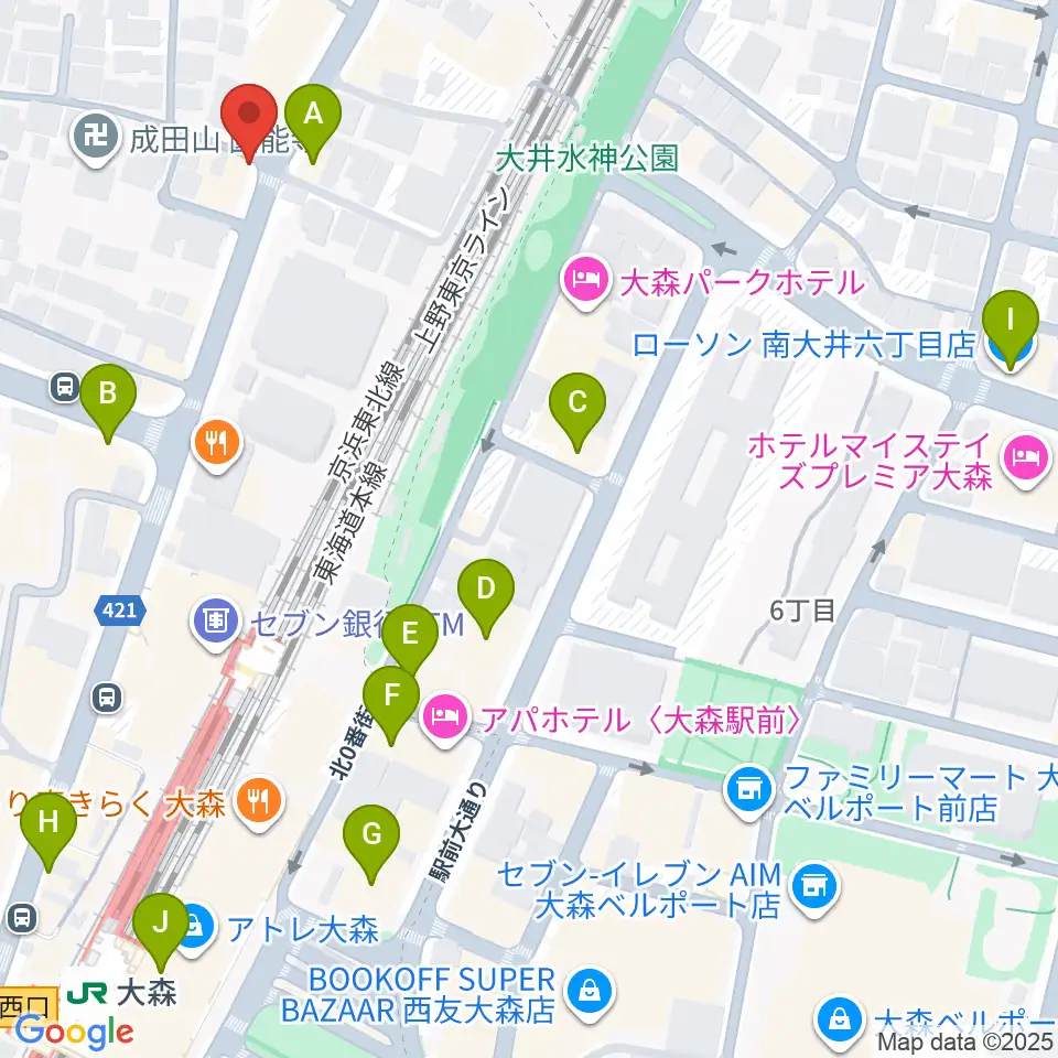 いしはら弦楽器工房周辺のコンビニエンスストア一覧地図