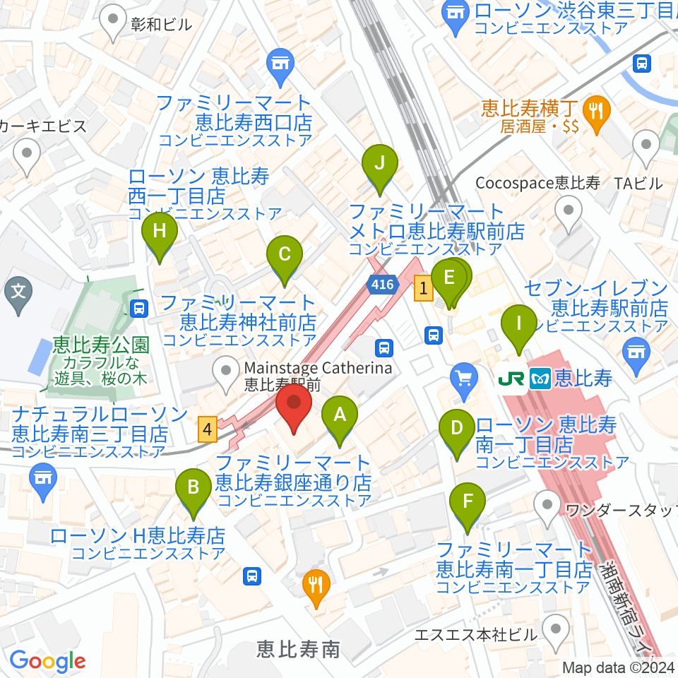 声の達人スタジオ周辺のコンビニエンスストア一覧地図