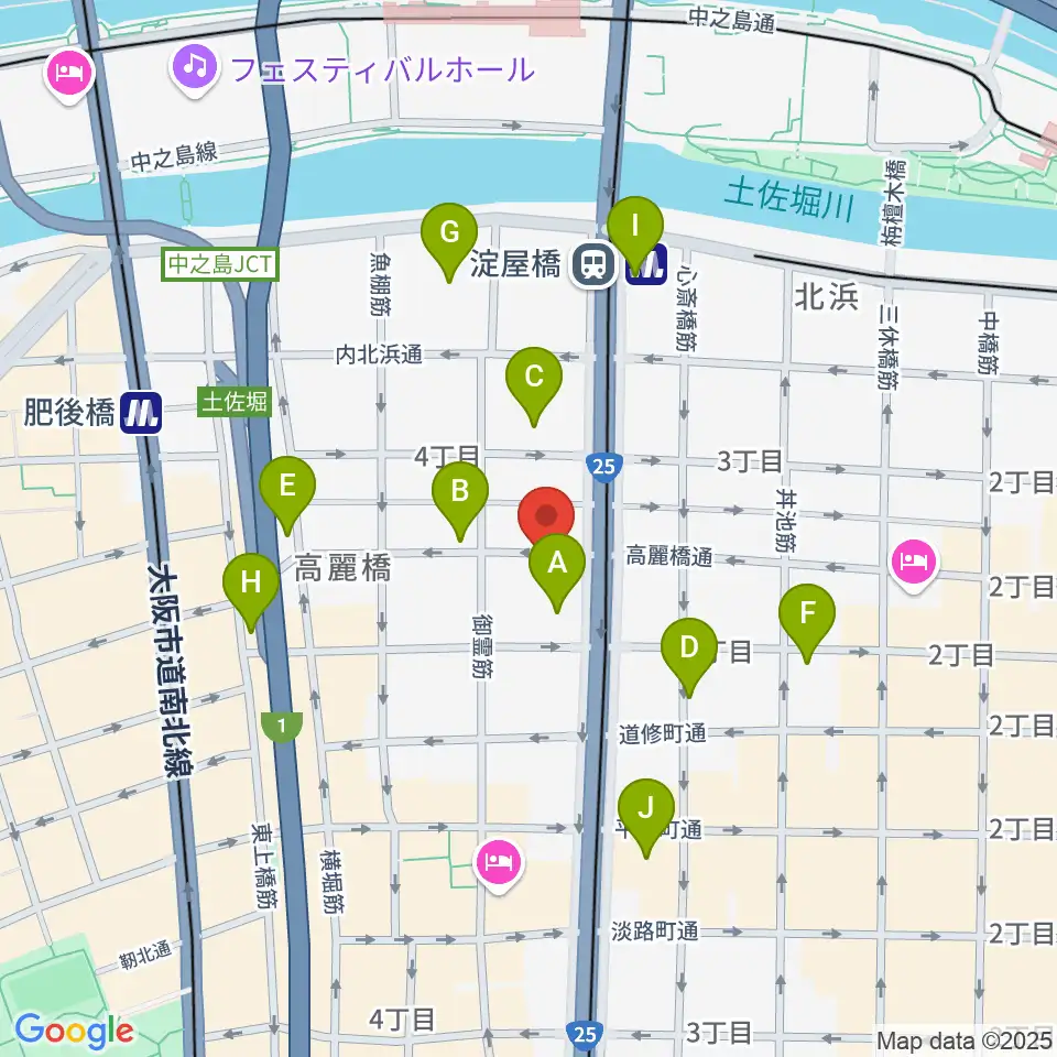 朝日生命ホール周辺のコンビニエンスストア一覧地図