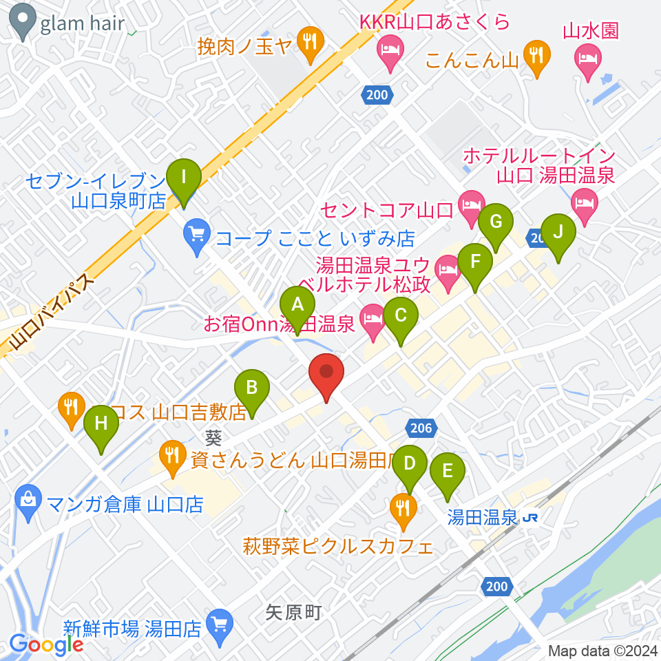 JAZZ SPOT ポルシェ周辺のコンビニエンスストア一覧地図