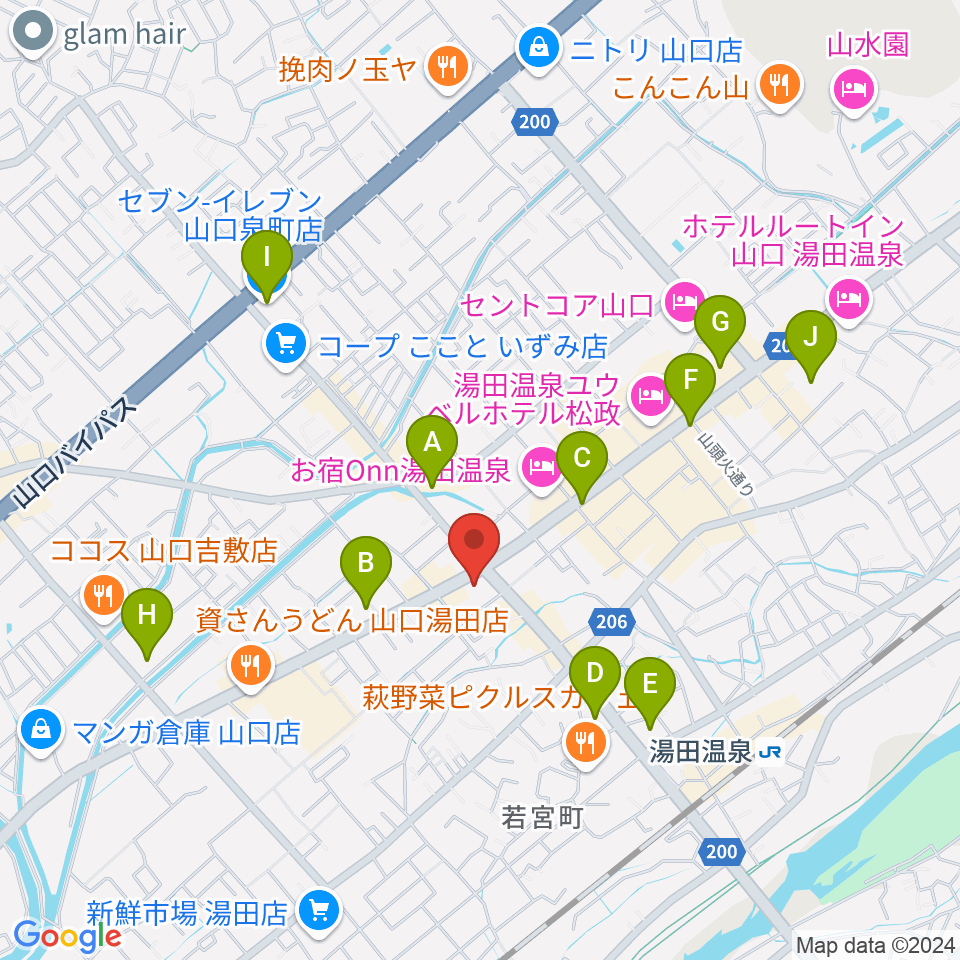 JAZZ SPOT ポルシェ周辺のコンビニエンスストア一覧地図