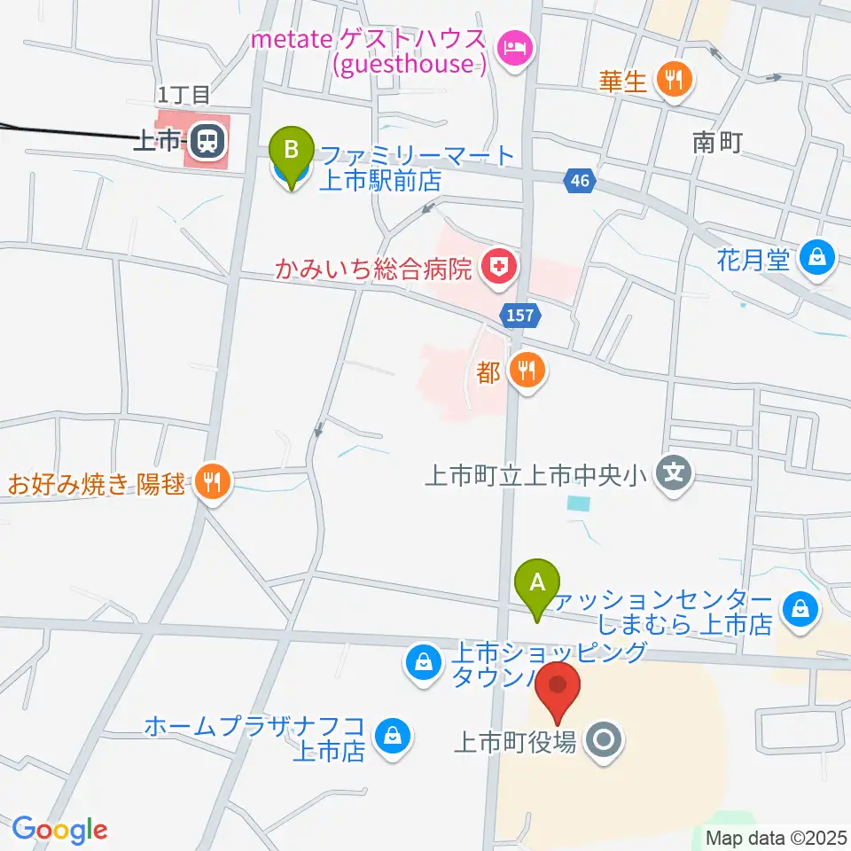 北アルプス文化センター周辺のコンビニエンスストア一覧地図