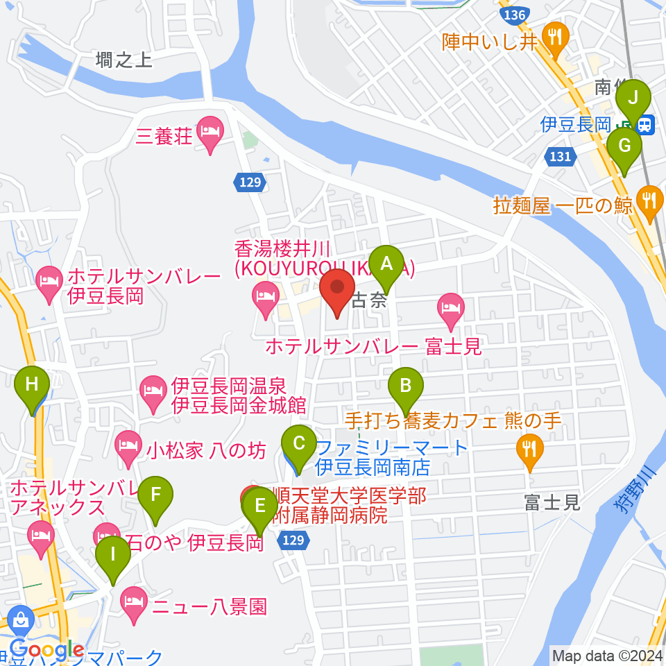 長岡総合会館アクシスかつらぎ周辺のコンビニエンスストア一覧地図