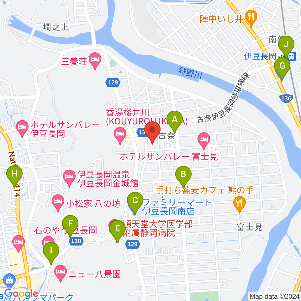 長岡総合会館アクシスかつらぎ周辺のコンビニエンスストア一覧地図