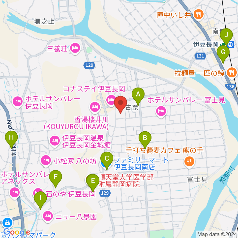 長岡総合会館アクシスかつらぎ周辺のコンビニエンスストア一覧地図