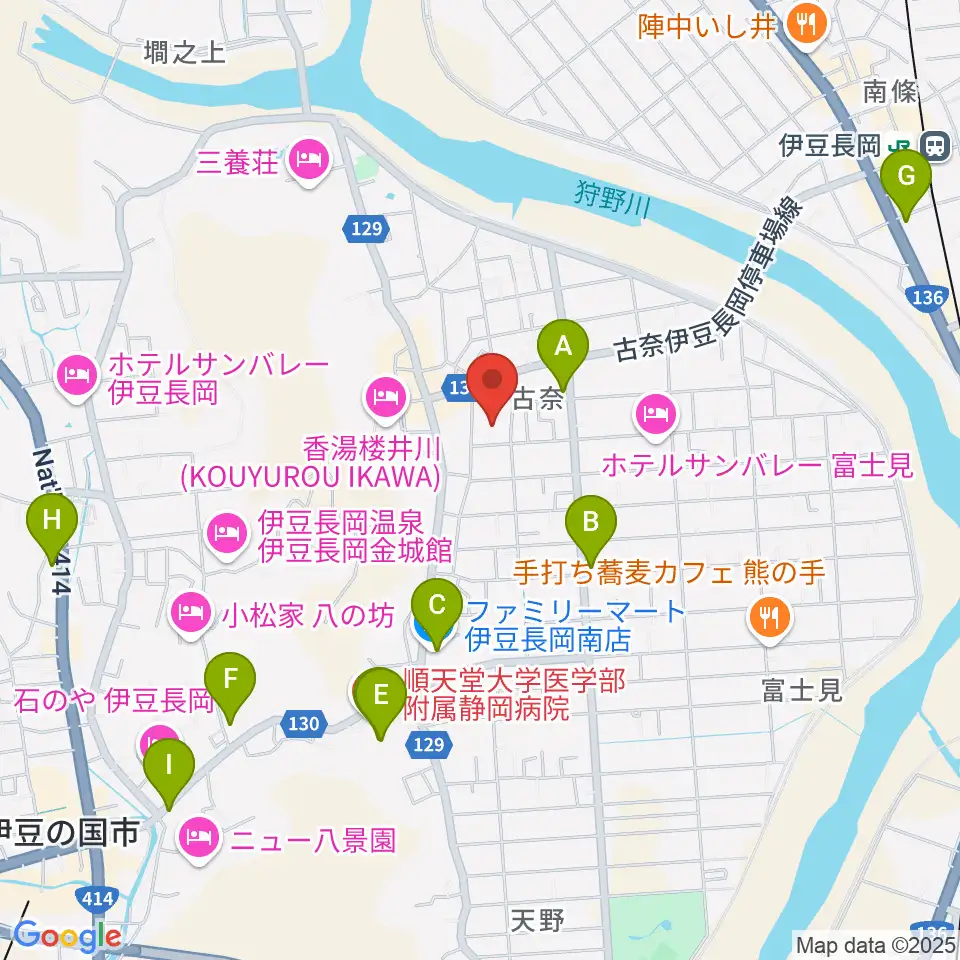 長岡総合会館アクシスかつらぎ周辺のコンビニエンスストア一覧地図