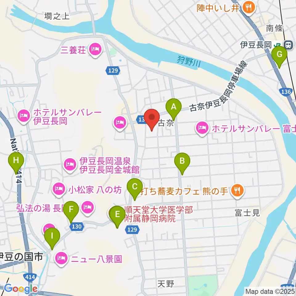 長岡総合会館アクシスかつらぎ周辺のコンビニエンスストア一覧地図