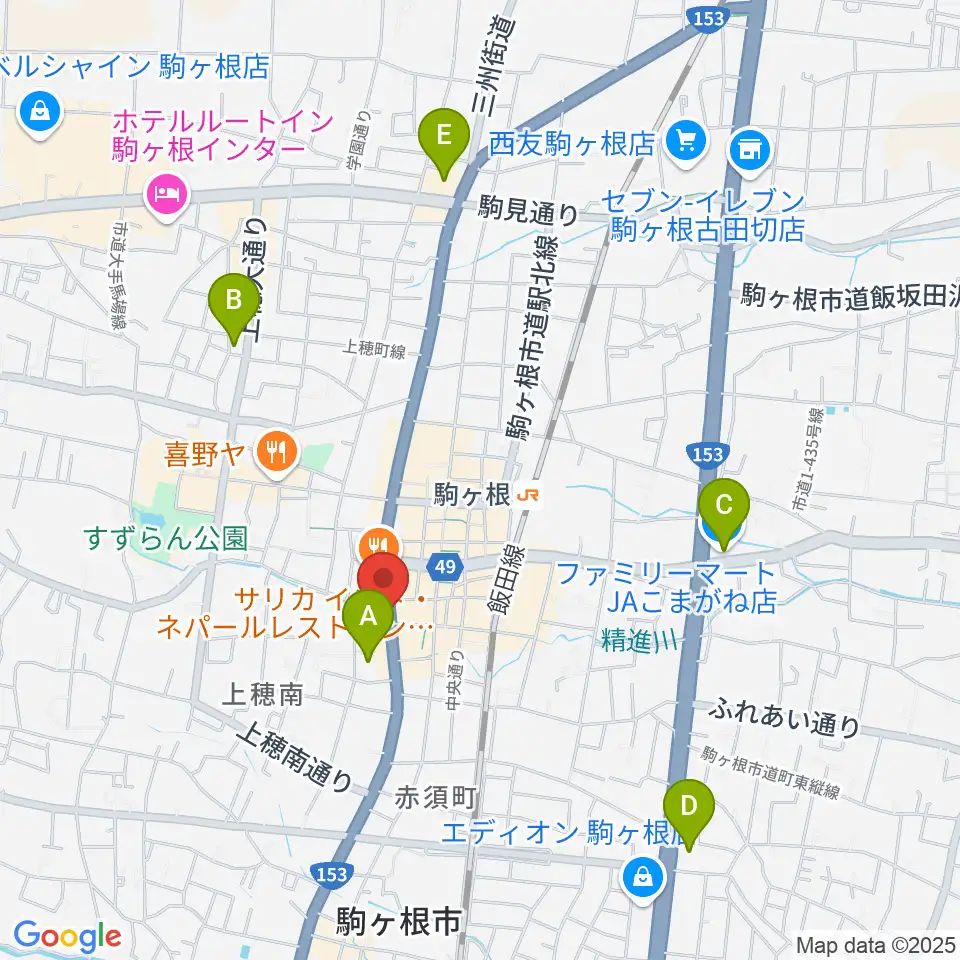 音の芽ホール周辺のコンビニエンスストア一覧地図