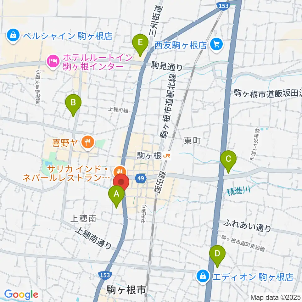 音の芽ホール周辺のコンビニエンスストア一覧地図