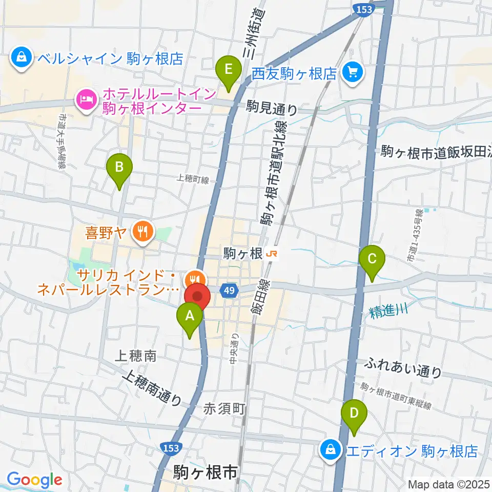 音の芽ホール周辺のコンビニエンスストア一覧地図