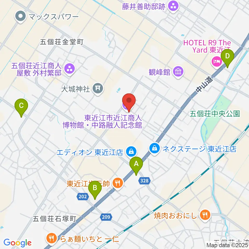 てんびんの里文化学習センター周辺のコンビニエンスストア一覧地図