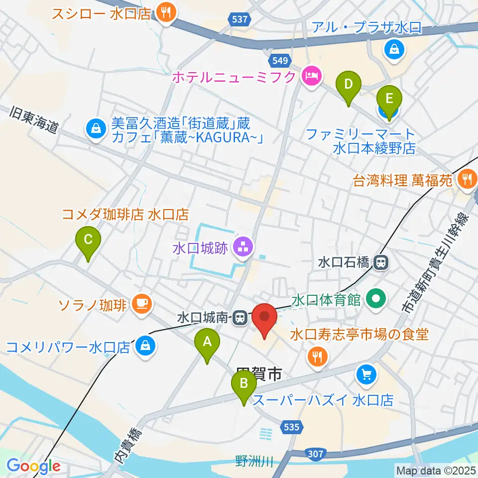 あいこうか市民ホール周辺のコンビニエンスストア一覧地図