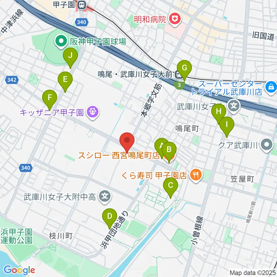 なるお文化ホール周辺のコンビニエンスストア一覧地図