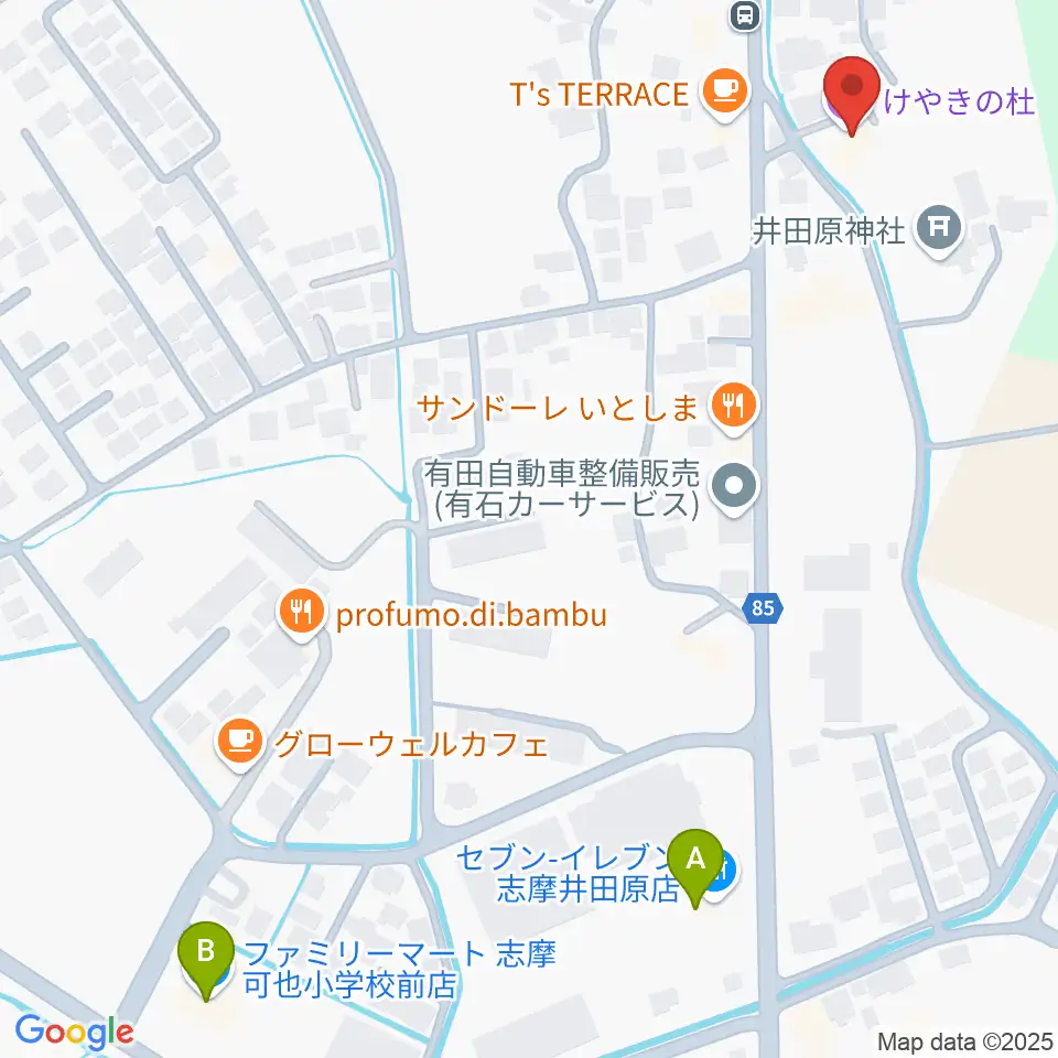 糸島けやきの杜周辺のコンビニエンスストア一覧地図