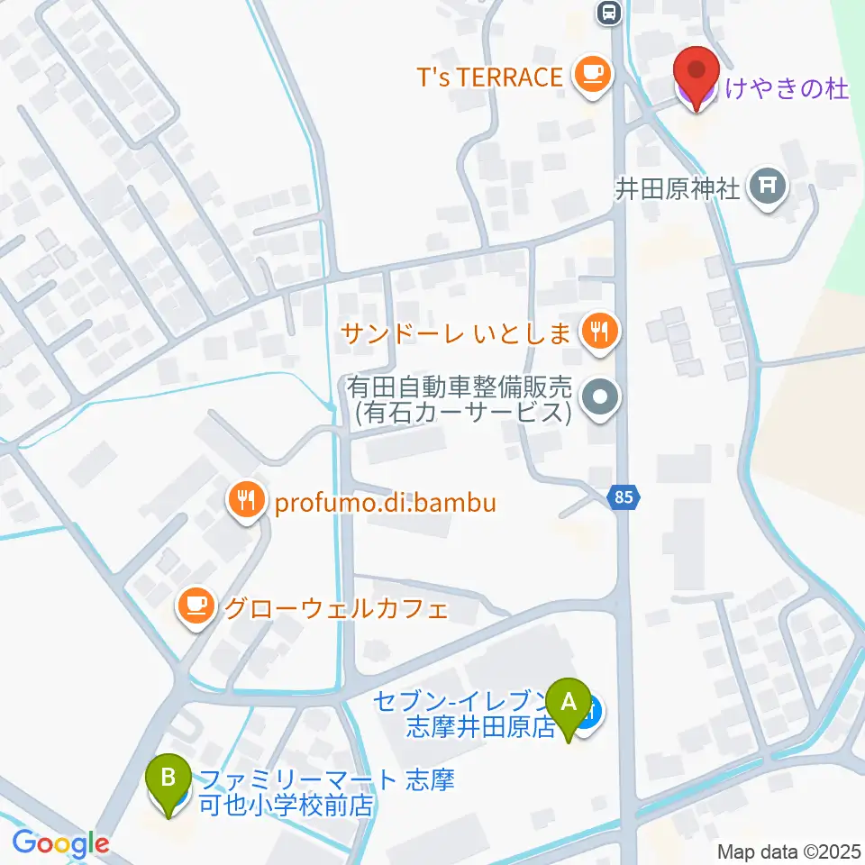 糸島けやきの杜周辺のコンビニエンスストア一覧地図