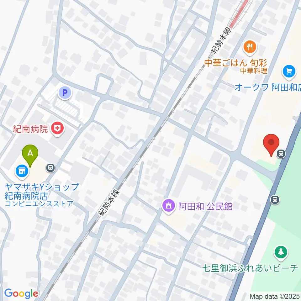 御浜町中央公民館周辺のコンビニエンスストア一覧地図