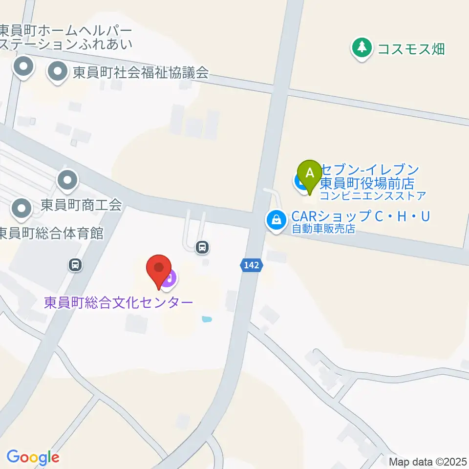 東員町総合文化センター周辺のコンビニエンスストア一覧地図