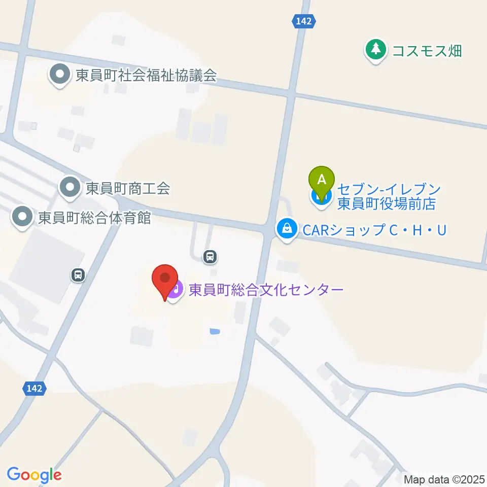 東員町総合文化センター周辺のコンビニエンスストア一覧地図