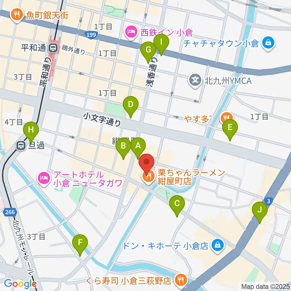 小倉WHIPPING POST周辺のコンビニエンスストア一覧地図