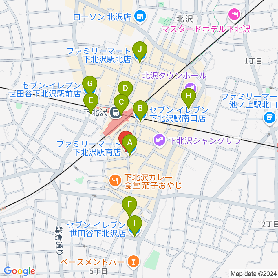 空飛ぶこぶたや周辺のコンビニエンスストア一覧地図