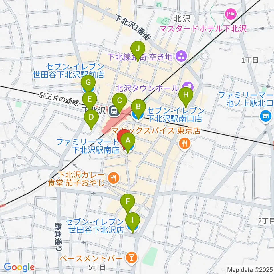 空飛ぶこぶたや周辺のコンビニエンスストア一覧地図