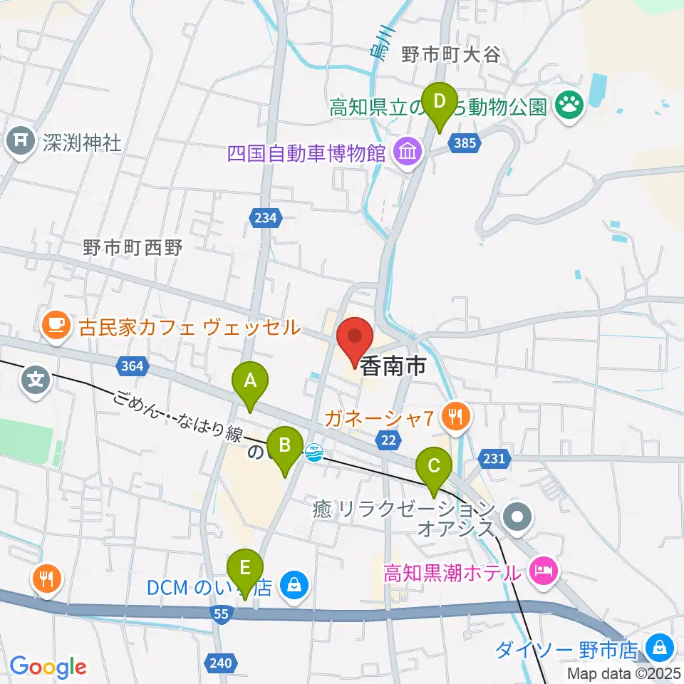 のいちふれあいセンター周辺のコンビニエンスストア一覧地図